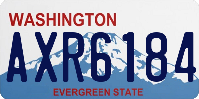 WA license plate AXR6184