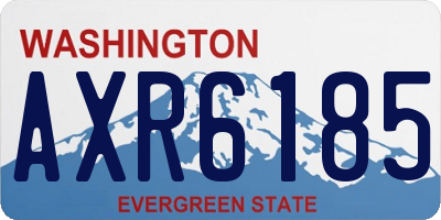 WA license plate AXR6185