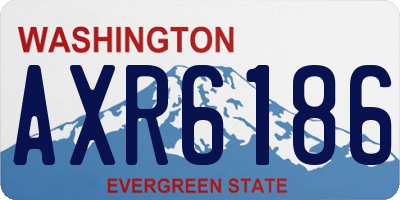 WA license plate AXR6186