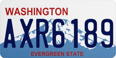 WA license plate AXR6189