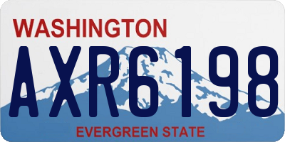 WA license plate AXR6198