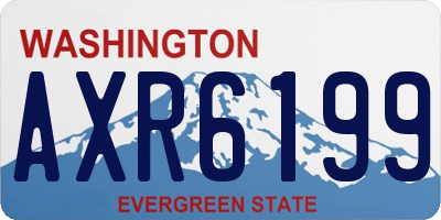 WA license plate AXR6199