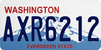 WA license plate AXR6212