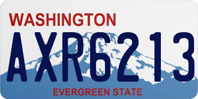 WA license plate AXR6213