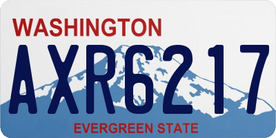 WA license plate AXR6217