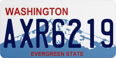 WA license plate AXR6219