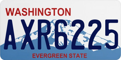 WA license plate AXR6225