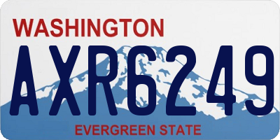 WA license plate AXR6249