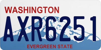 WA license plate AXR6251