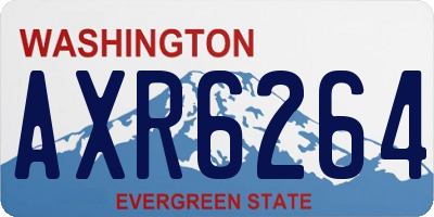 WA license plate AXR6264