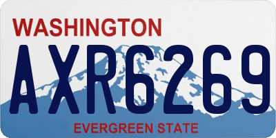 WA license plate AXR6269