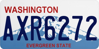 WA license plate AXR6272