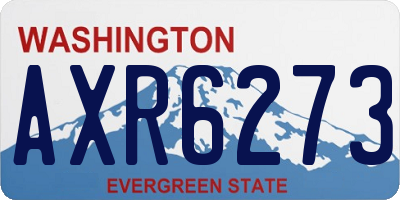 WA license plate AXR6273