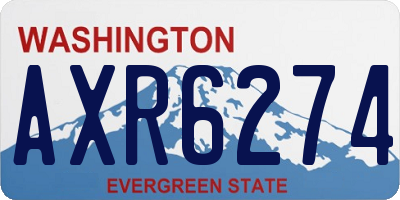 WA license plate AXR6274