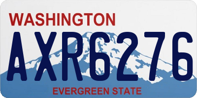 WA license plate AXR6276