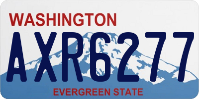 WA license plate AXR6277