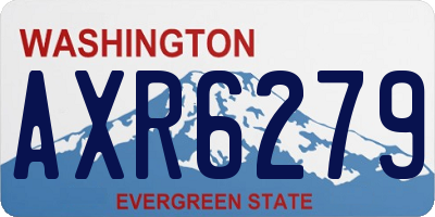 WA license plate AXR6279