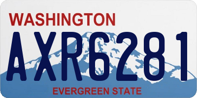 WA license plate AXR6281