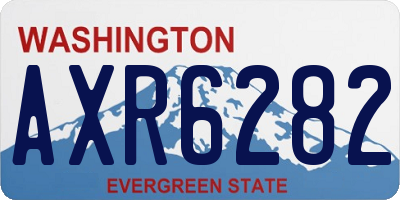 WA license plate AXR6282