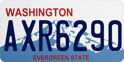 WA license plate AXR6290