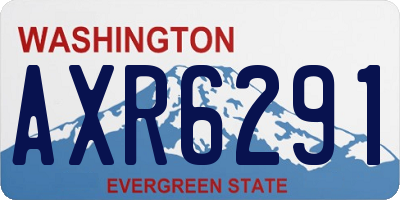 WA license plate AXR6291