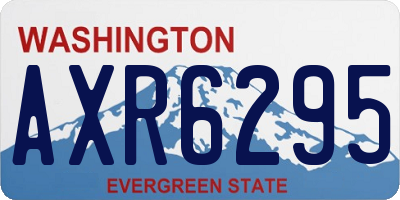WA license plate AXR6295