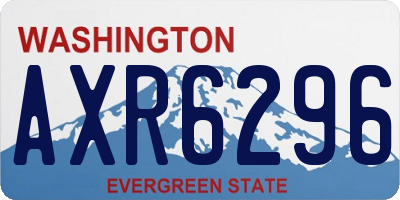 WA license plate AXR6296