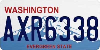WA license plate AXR6338
