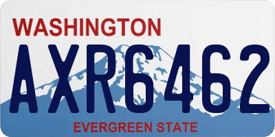 WA license plate AXR6462