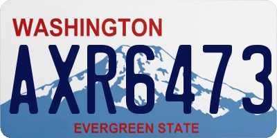 WA license plate AXR6473