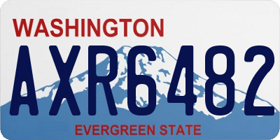 WA license plate AXR6482
