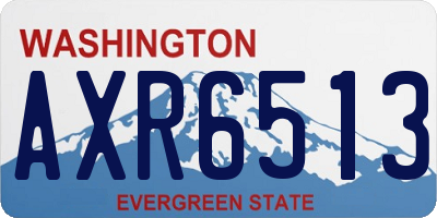 WA license plate AXR6513