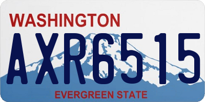 WA license plate AXR6515
