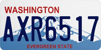 WA license plate AXR6517