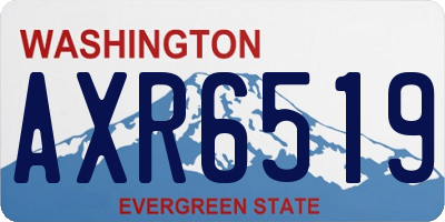 WA license plate AXR6519