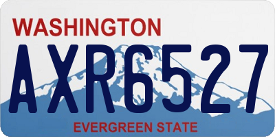 WA license plate AXR6527