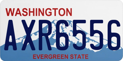 WA license plate AXR6556