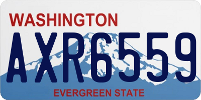 WA license plate AXR6559