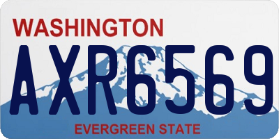 WA license plate AXR6569