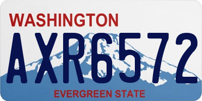 WA license plate AXR6572