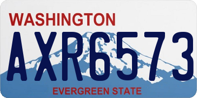 WA license plate AXR6573
