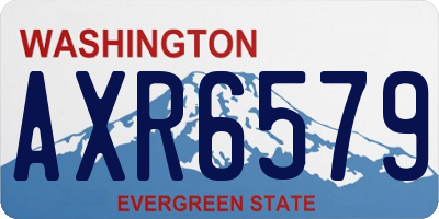 WA license plate AXR6579