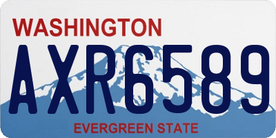 WA license plate AXR6589