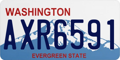WA license plate AXR6591