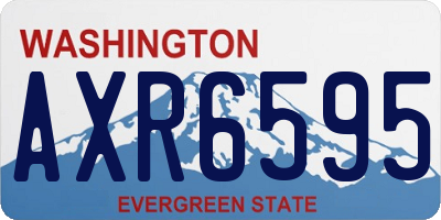 WA license plate AXR6595