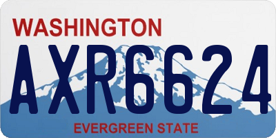 WA license plate AXR6624