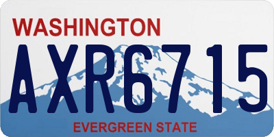 WA license plate AXR6715