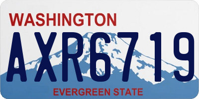 WA license plate AXR6719