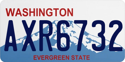 WA license plate AXR6732