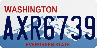 WA license plate AXR6739